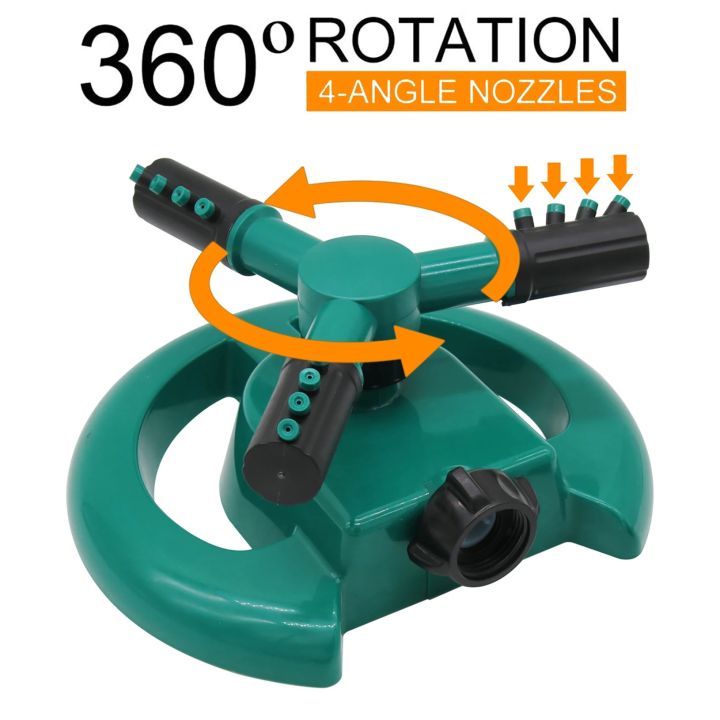 Garden%20Sprinklers%20Automatic%20watering%20Grass%20Lawn%20360%20Degree%20Circle%20Rotating%20Water%20Sprinkler%203%20Nozzles%20Three%20Arm%20Garden%20Pipe%20Hose%20-%20Image%207