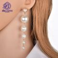 Long Big Drop Earings For Girls stylish Round Simple  New Design Korean Earrings for Girls. 