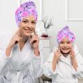 R Wraps Head For Women Towel Wrap And Girls Hair Towel With Button Microfiber Hair Towel Wrap For Kids. 