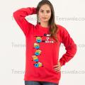 ONE IN A MINION RED Fleece Winter High Quality Sweatshirt For Women. 