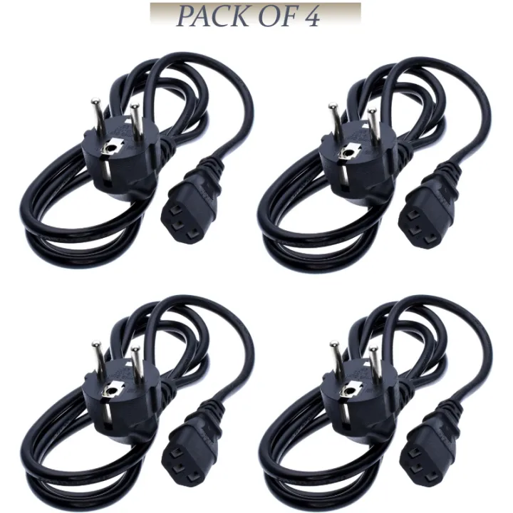 Pack%20Of%204%20AC%20Copper%20Power%20Cable%20Power%20Extension%20Cord%20For%20PC%20Computer%20Monitor%20Printers%20-%20Image%202