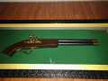 Home Decor Antique Plastic Gun Timber Frame with Glass Face. 