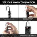 TSA Accepted 3-Digit Combination Lock for Suitcase & Baggage (Black). 