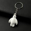 Disney Anime Big Hero 6 Baymax Keychain Cartoon Cute Baymax Pendant Keyrings for Boy Girl Backpack Accessories Car Key Holder. 