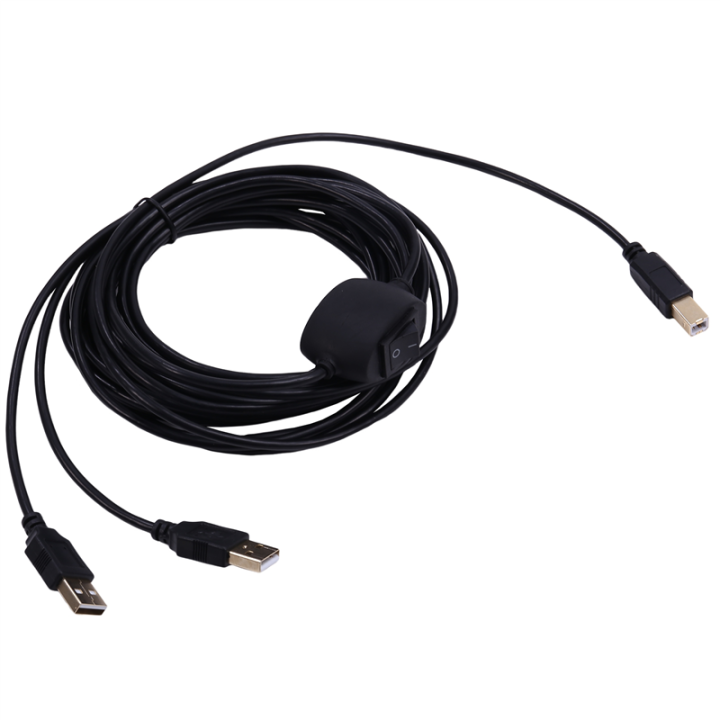 (GGBR)-2 in 1 Printer Cable USB A to B Male to Male Printer Cable for Printer Splitter for Two Computers B
