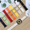 Silicone Ocean Band Strap for Smart Watch Ultra 8 7 6 5 4 SE 45mm 49mm 44mm 42mm. 