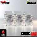 Cubic Design Snack Jar / Kitchen Organizer / Candy Jar/ Spice Jars / Grocery Storage Jar For Masala / Sugar / Biscuits / Daal / Spice JAR FOOD GRADE PURE PLASTIC Kitchen Accessories. 