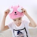 NYT Microfiber Hair Dry Cap Big Eyes Shower Cap Quick-Drying Hair Hat Bath Wrapped Towel For Women Kids Bathroom Accessories. 