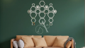 Acrylic Hexagon Ring Mirror Wall Decor | Acrylic Calligraphy New Wall Art in a Beautiful Frame, a Trending Acrylic Mirror Home Decor Product. Ideal for Living Room, Kids Room, Bedroom, and Drawing Room Decor, Perfect for Home Decor. Featuring Exqu. 