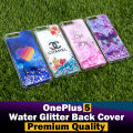 OnePlus 5 Back Cover Water Glitter Shiny Soft Silicon 1+5 Case For Girls. 