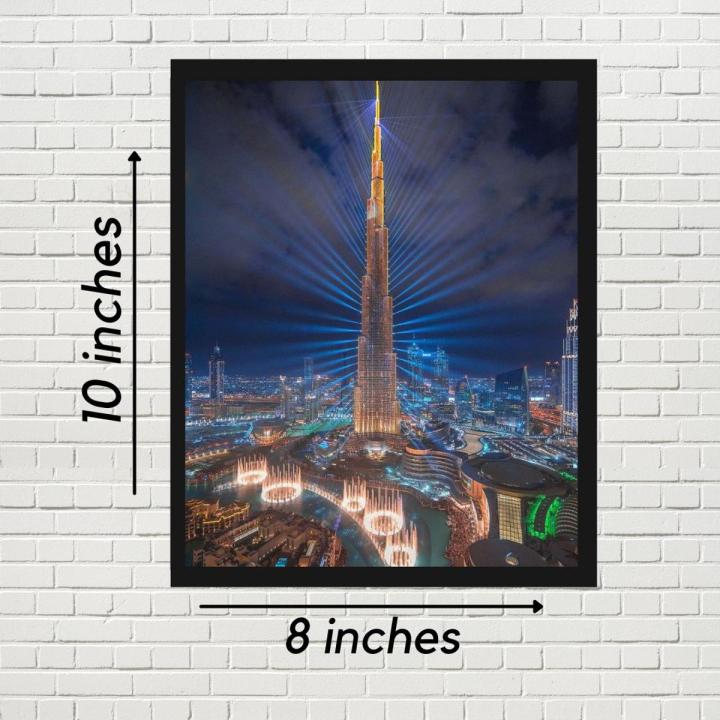 Dubai aesthetic city wall frame