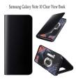 Samsung Galaxy Note 10  Clear View Book Case-Samsung Galaxy Note 10 Book Cover -Samsung note 10 Clear Mirror View Flip case cover. 