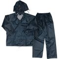 Black & Blue Men's Waterproof Rain coat |Rain Suit with Hood & Carry Bag for Bikers Free Size Fits from M to XXL. 
