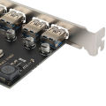 4 Port USB 3.0 PCI-E Expansion Card PCI Express PCIe USB 3.0 HUB. 
