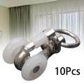 10Pcs Curtain Track Gliders Bedroom Door Curtains Curtain Rail Track Pulley. 