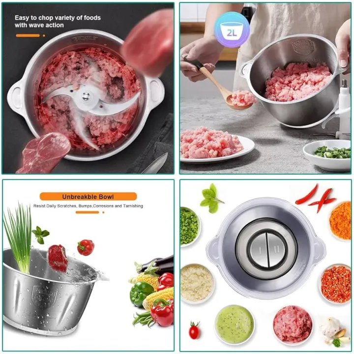 RAF%20Electric%20Food%20Chopper%203.0L%20Stainless%20Steel%20Bowl,%20Powerful%20Meat%20&%20Vegetable%20Grinder,%203-Speed%20Electric%20Chopper%20Machine%20-%20Image%205