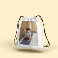 Design Your Own Personalized Picture Drawstring Bag- Custom Drawstring Bag. 