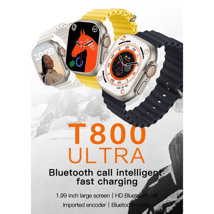 New T800 Ultra Best Smart Watch  Series 8  Bluetooth Call Smartwatch Heart Rate Sleep Monitoring Fitness Tracking IP67 Waterproof