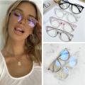 7 Colors Transparent Frame Computer Glasses Anti Blue Light Round Eyewear Blocking Glasses For Women Men. 