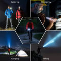 Vimite Strong Light Flashlight Long-range Ultra-bright Rechargeable Outdoor Waterproof LED High-power Flashlight for Home Dormitory Camping. 