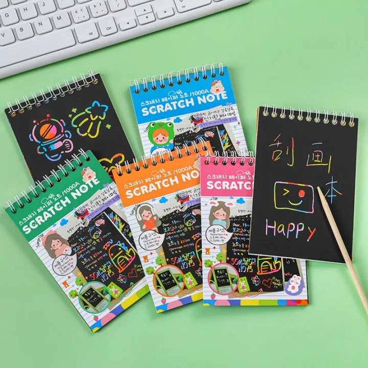 Scratch%20Note%20Book%20Set,%20Art%20Paper%20Rainbow%20Notes,%20Drawing%20Pad%20for%20Kids%20Party%20Party%20Gift,%20DoorGift,%20Kindergarten,%20Children%20-%20Image%207