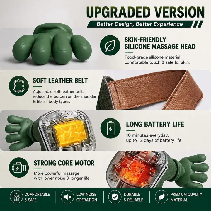 Neck Massager Finger Pressure with Heat - Image 5