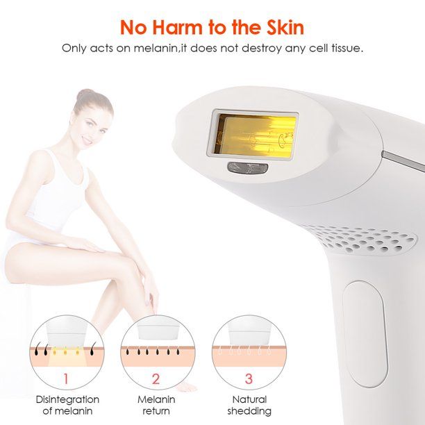 Professional Beauty Machine LCD Laser Hair Removal IPL Permanent Hair Epilator Home Pulsed Light Intense Pulsed Light 3 in 1 Laser IPL Permanent Hair Removal Machine Face Body Epilator Kit, Permanent hair Reduction