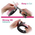 Craftopia Self Adhesive Magnet Strip Cuttable Roll, 1 inch x 3 Meter Sticky Back Magnetic Tape roll, Strong Flexible Easy to Cut Peel and Stick Magnetic, 50 mil Thick for Crafts Gifts Office Home. 