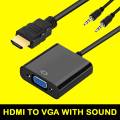 HDMI to VGA Converter HDMI to VGA Adapter With Audio. 