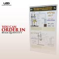Preparation of Hydrogen Gas and Hydrogen chloride Gas | Chemistry Wall Chart for Classroom and School Decoration | HD  Picture Presentation on 200 gram laminated Card 23*36 inches. 