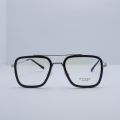 GERMANY Stainless Steel Glasses Steel Blade Luxury Brand Square Bridge Computer Glasses with UV Lens to Protect Your Vision for Unisex. 