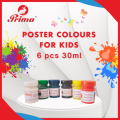 Prima Poster Colours Poster Paints for kids 6 pcs 30ml. 
