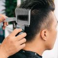 2 in 1 Barber Comb for Hair Cutting, Professional Fade Combs, Heat Resistant Clipper Comb, Curved Positioning Flat Top Hair Styling Comb for Men for Salon, Home, Travel. 