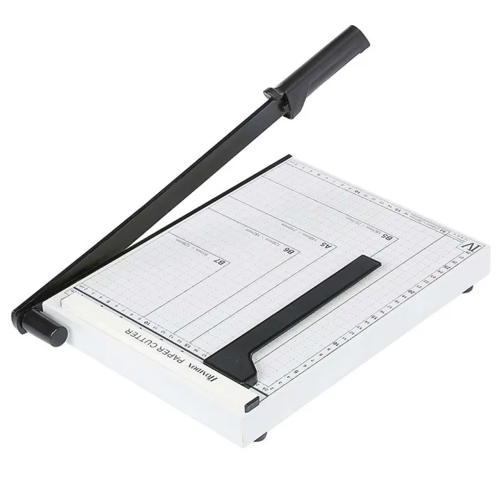 Professional A4 Office Home Paper Cutter Paper Trimmer Machine Heavy Duty Metal Base 12 Sheet Capacity (32.5x25cm)