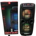 KTS 1743 DUAL 8*2Inch” Portable Speaker Wireless Speaker Bluetooth Speaker With Wired Mic & Remote Control/Supports Bluetooth,SD,Card,USB,FM/Easy Pairing With Your Smartphone, Tab, or Other Bluetooth Devices,Used HomeTheatre, Audio Player. 