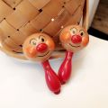 Baby rattle bear rattle version clapper Japanese toy grip sand hammer to appease Anpanman school baby. 