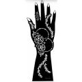 Henna Template Hand Large Temporary Tattoo Stencil Mandala Mehndi Flowers Lace. 