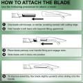 Stainless Steel Scalpel Handle B.P. for surgical blade Handle No 3  With 3 Pieces Blades. 