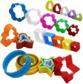 5Pcs Biscuit Cutters Shapes Cookie Cutter Set Plastic Cake and Pastry Cutters Shape Playdough Cutters Small Cookie Molds for Cake, Sandwich, Fondant, Candles Making etc. 