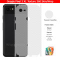 Google Pixel 3 XL Skin/Wrap 360 Protection Carbon fiber/ Matte/ Transparent/ Leather Back And Sides Included Camera Skin. 