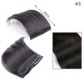 Women Fluffy Invisible Seamless Hair Pads Clip In Hair Extension Lining of Natural Hair Top Side Cover Hair Piece Synthetic Pads. 