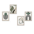 Aesthetic Photo Frame set of 4 A4 Size Photo Frames for Home and Office decoration - Customizable Photo Print, Home Decoration Picture Gallery for Living Room Bedroom Study Room. 