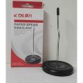 Paper Spear Desk Organizer Needle Length 132mm Metal Base Plug Sharp DL0520. 