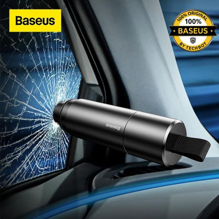 Baseus Car Safety Hammer,  Car Window Glass Breaker & Seat Belt Cutter Knife, Vehicle Emergency Tool