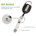 2 Pcs Badge Tether with Clips Retractable Badge Reel Carabiner Reel Clip Card Holders for ID Card Key Badge Holder. 