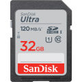 SanDisk 32GB 120MB/s Ultra UHS-I SDHC Memory Card. 