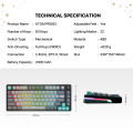 FANTECH ATOM 83 Wireless Mechanical Keyboard Hot Swappable Customisation Via Software RGB Lights Triple Mode Connectivity. 