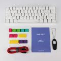 ANŃE PRO 2, 60% Wired/Wireless Bluetooth Mechanical Keyboard (Gateron Brown Switch/White Case) - Full Keys Programmable - True RGB Backlit - Tap Arrow Keys - Double Shot PBT Keycaps - NKRO - 1900mAh Battery.. 