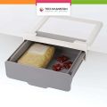 Techmanistan Multifunctional Self-Adhesive Retractable Under The Table Hidden Drawer Organizer, Under The Desk Storage Drawer, Under The Cabinet Kitchen Storage Organizer, Hidden Table Stationery Sticky Under Paste Plastic Desk Organizer. 