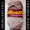 Double Knit Yarn Ball, Crochet, Wool ball Yarn 1 ball 80 gm 4 ply thick. 